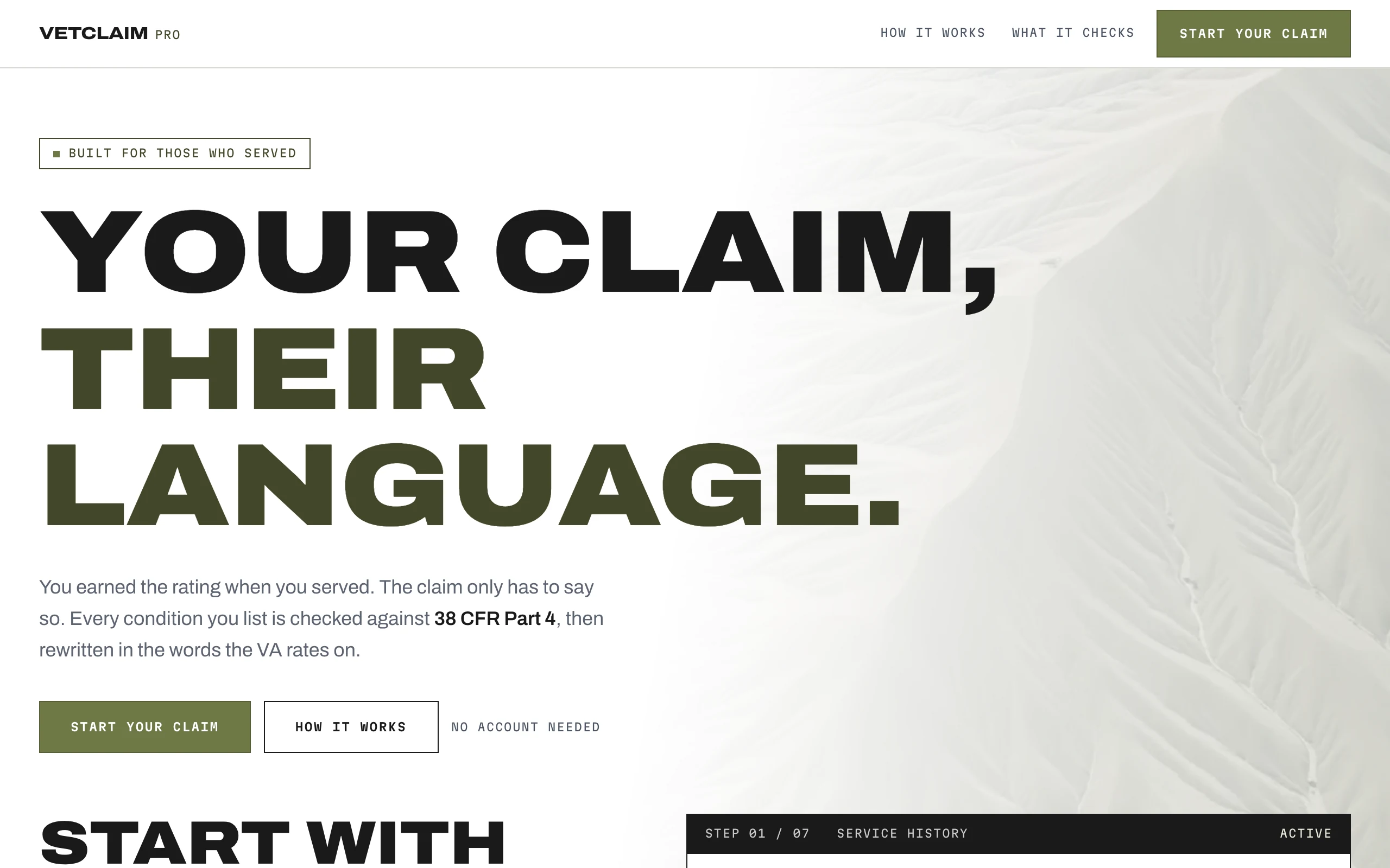 VetClaim Pro — VA Disability Claim Builder